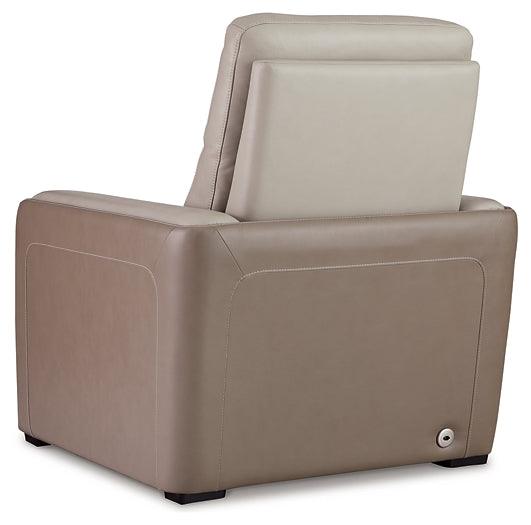 Battleville Power Recliner U3070513 Brown/Beige Contemporary Motion Upholstery By Ashley - sofafair.com