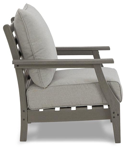 Visola Lounge Chair with Cushion (Set of 2) P802-820 Black/Gray Contemporary Outdoor Sofa Sets By Ashley - sofafair.com