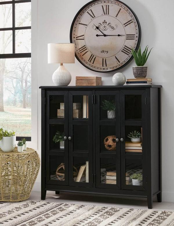 T959-40 Black/Gray Casual Beckincreek Accent Cabinet By AFI - sofafair.com