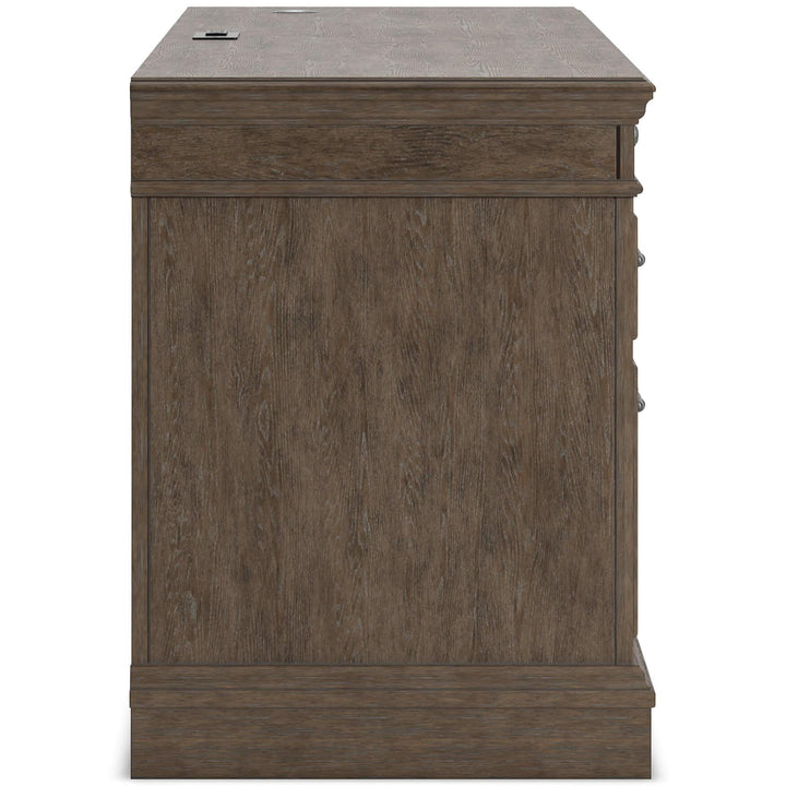 Janismore Credenza H776H2 Black/Gray Traditional Home Office Storage By AFI - sofafair.com