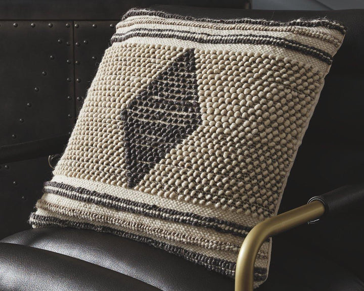 Ricker Pillow A1000804P Gray/Cream Casual Living Room Basic Textiles By AFI - sofafair.com