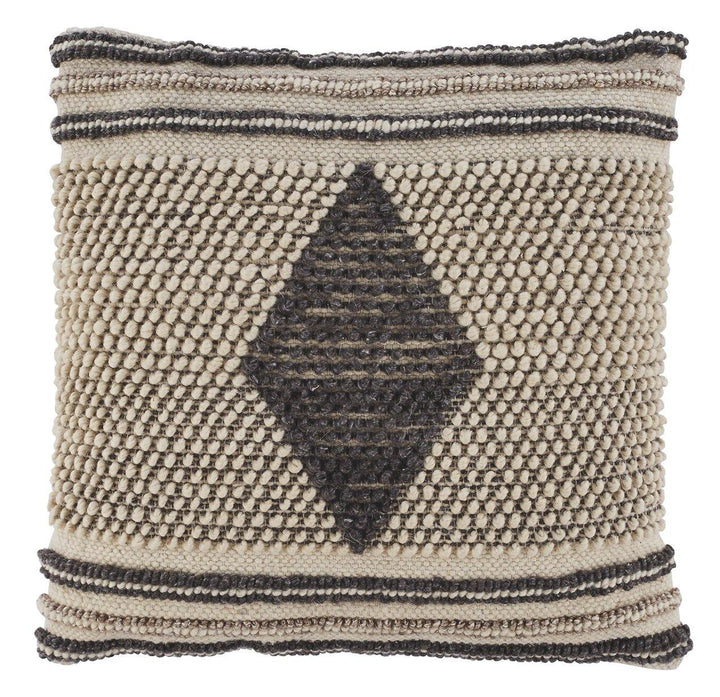 Ricker Pillow A1000804P Gray/Cream Casual Living Room Basic Textiles By AFI - sofafair.com