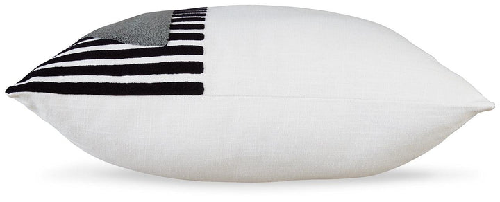 Longsum Pillow A1000927P Black/White/Honey Contemporary Living Room Basic Textiles By AFI - sofafair.com