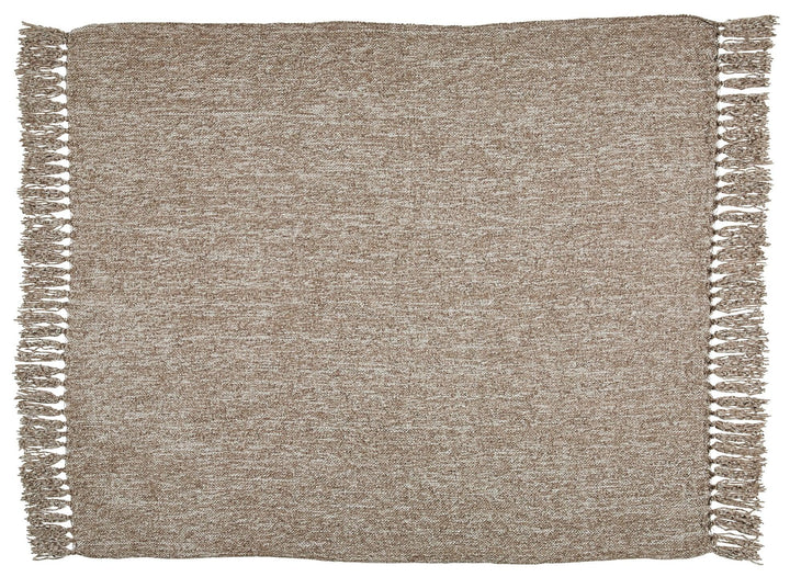 Tamish Throw Set of 3 A1001024 Taupe Casual Living Room Basic Textiles By AFI - sofafair.com