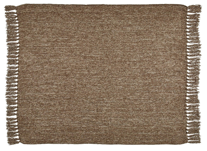 Tamish Throw A1001025T Brown Casual Living Room Basic Textiles By AFI - sofafair.com