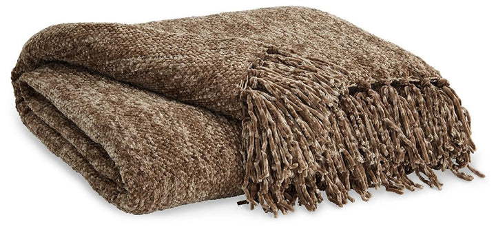 Tamish Throw A1001025T Brown Casual Living Room Basic Textiles By AFI - sofafair.com