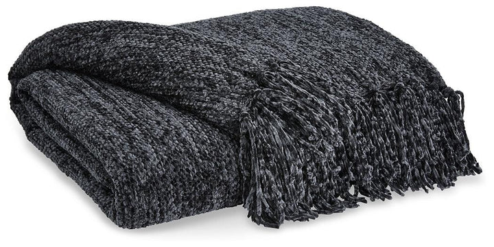 Tamish Throw Set of 3 A1001027 Black Casual Living Room Basic Textiles By AFI - sofafair.com