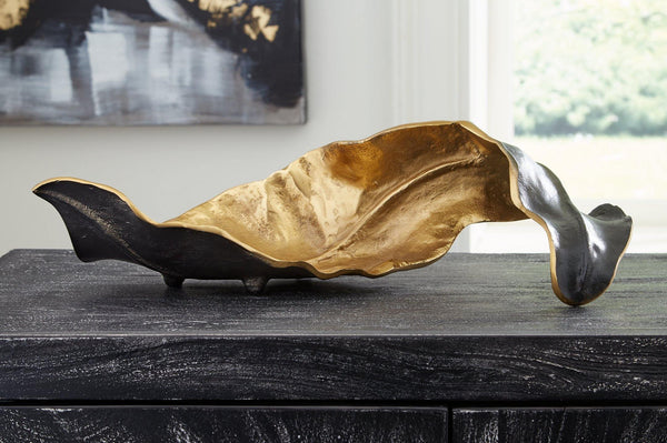 Melinda Sculpture A2000416 Black/Gold Finish Contemporary Sculptures By AFI - sofafair.com