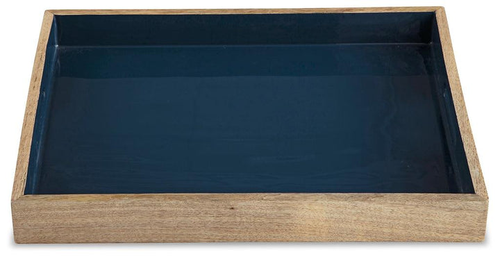 Milesen Tray A2000542 Navy/Natural Casual Vases By AFI - sofafair.com