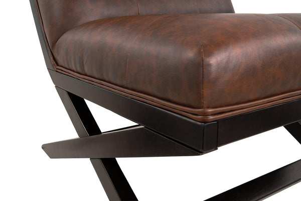 Sidewinder Accent Chair A3000031 Brown Contemporary Accent Chairs - Free Standing By AFI - sofafair.com