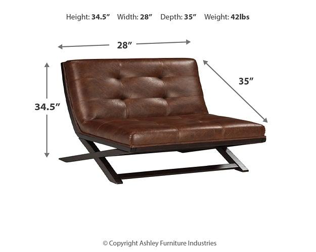 Sidewinder Accent Chair A3000031 Brown Contemporary Accent Chairs - Free Standing By AFI - sofafair.com