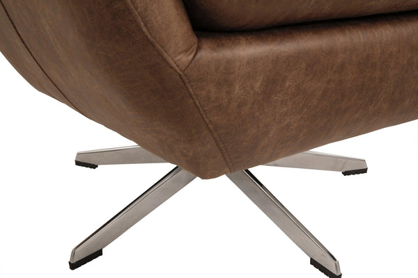 Velburg Accent Chair A3000052 Brown Contemporary Accent Chairs - Free Standing By AFI - sofafair.com