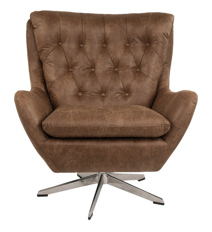 Velburg Accent Chair A3000052 Brown Contemporary Accent Chairs - Free Standing By AFI - sofafair.com