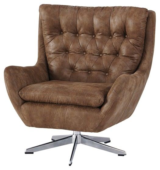 Velburg Accent Chair A3000052 Brown Contemporary Accent Chairs - Free Standing By AFI - sofafair.com