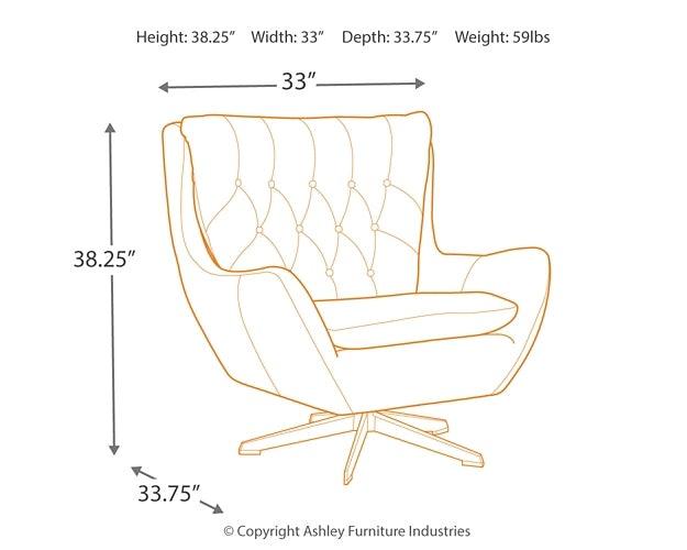 Velburg Accent Chair A3000052 Brown Contemporary Accent Chairs - Free Standing By AFI - sofafair.com