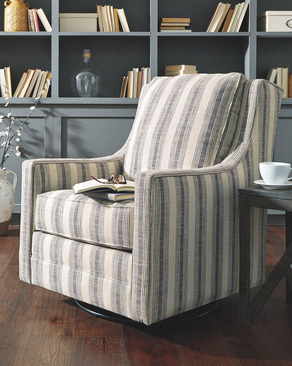 Kambria Accent Chair A3000207 Ivory/Black Casual Accent Chairs - Free Standing By AFI - sofafair.com