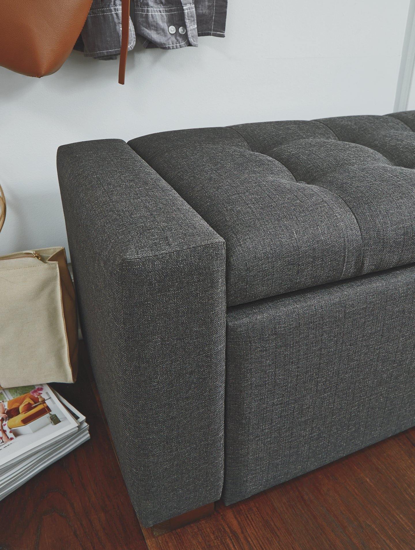 Cortwell Storage Bench A3000224 Gray Casual stationary upholstery accent By ashley - sofafair.com