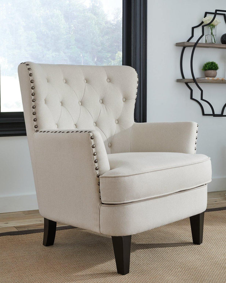 Romansque Accent Chair A3000263 Light Beige Traditional Accent Chairs - Free Standing By AFI - sofafair.com