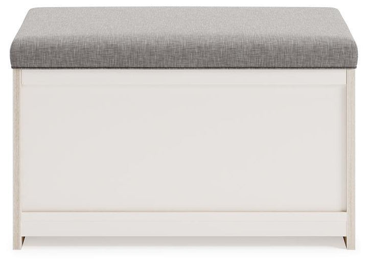 Blariden Storage Bench A3000286 Gray/Natural Casual Decorative Oversize Accents By AFI - sofafair.com