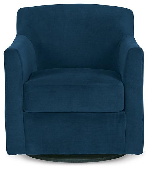 Bradney Swivel Accent Chair A3000602 Ink Contemporary Stationary Upholstery Accents By AFI - sofafair.com