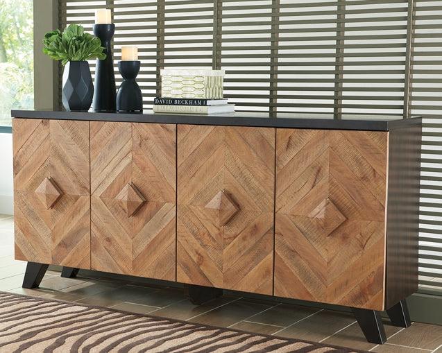 Robin Ridge Accent Cabinet A4000031 Two-tone Brown Casual Stationary Accent Occasionals By AFI - sofafair.com