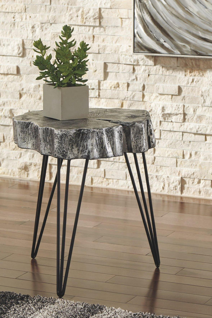 Dellman Accent Table A4000074 Antique Silver Finish Contemporary Stationary Accent Occasionals By AFI - sofafair.com