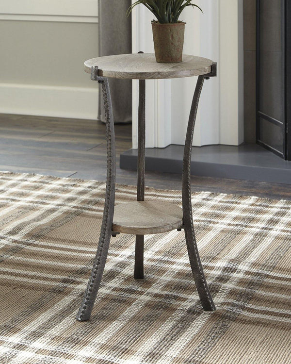 Enderton Accent Table A4000081 White Wash/Pewter Casual Stationary Accent Occasionals By AFI - sofafair.com