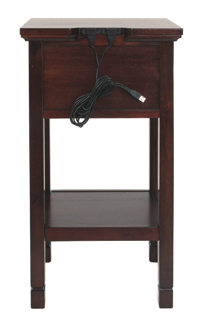 Marnville Accent Table A4000088 Reddish Brown Contemporary Stationary Accent Occasionals By AFI - sofafair.com