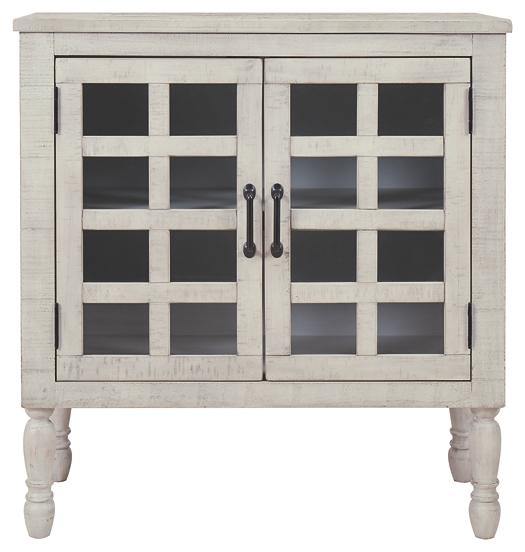 Falkgate Accent Cabinet A4000303 Whitewash Casual Multi-Room Storage By AFI - sofafair.com