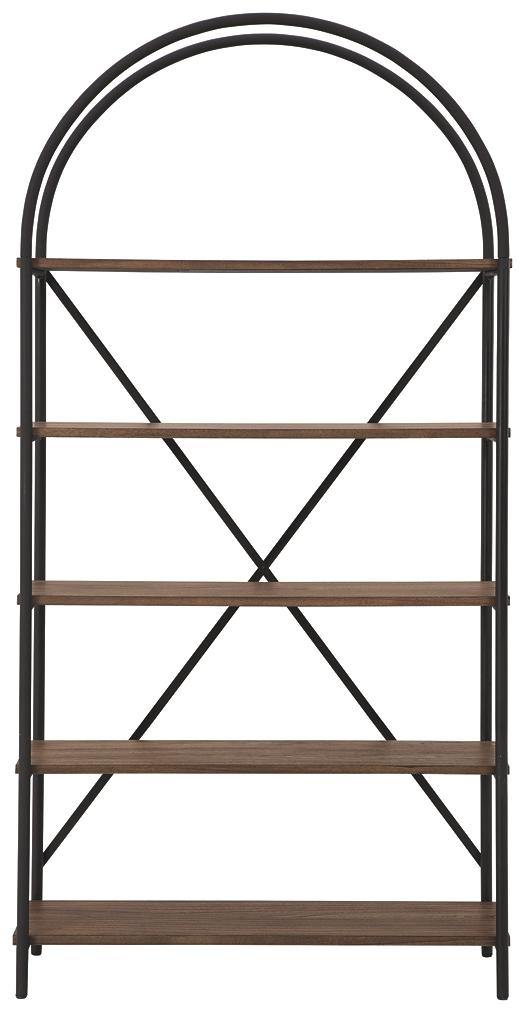 Galtbury Bookcase A4000325 Brown/Black Casual Multi-Room Storage By AFI - sofafair.com