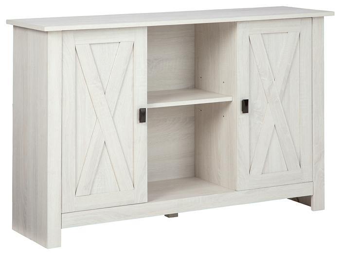 Turnley Accent Cabinet A4000326 Distressed White Casual Stationary Upholstery Accents By AFI - sofafair.com