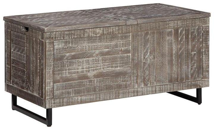 Coltport Storage Trunk A4000338 Distressed Gray Casual Stationary Upholstery Accents By AFI - sofafair.com
