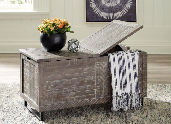 Coltport Storage Trunk A4000338 Distressed Gray Casual Stationary Upholstery Accents By AFI - sofafair.com
