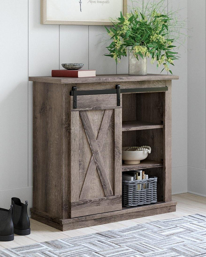 Arlenbury Accent Cabinet A4000357 Antique Gray Casual Decorative Oversize Accents By AFI - sofafair.com