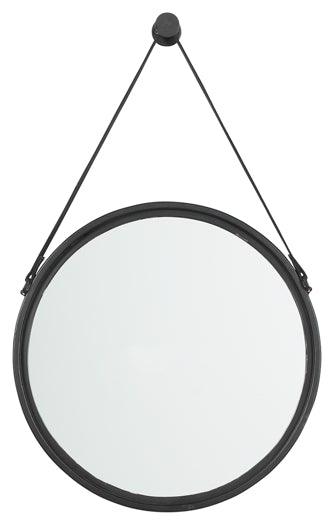 Dusan Accent Mirror A8010094 Black Casual Wall Mirrors By AFI - sofafair.com