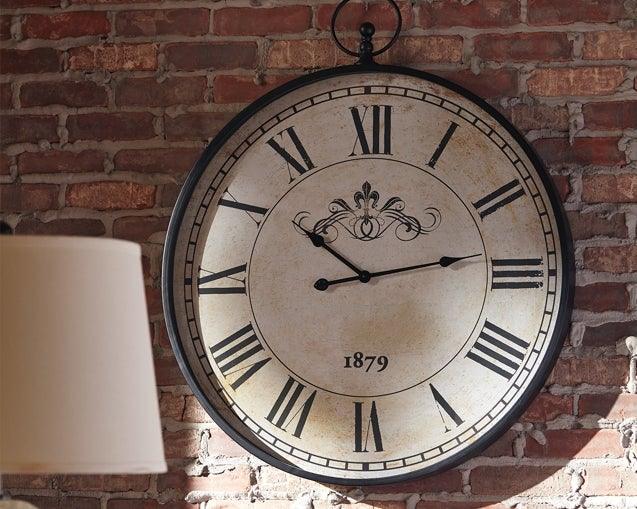 Augustina Wall Clock A8010110 Antique Black Traditional Wall Clocks By AFI - sofafair.com