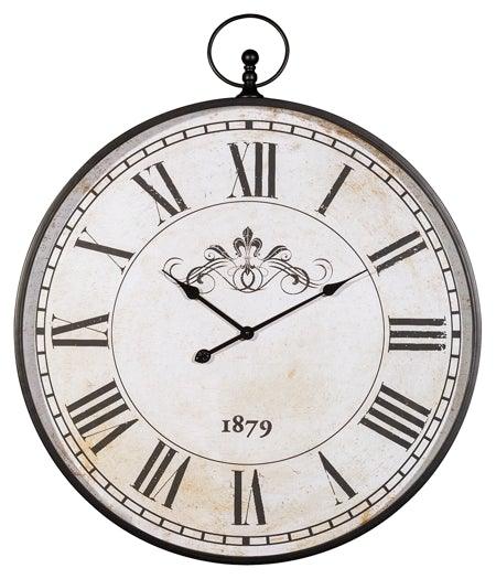 Augustina Wall Clock A8010110 Antique Black Traditional Wall Clocks By AFI - sofafair.com