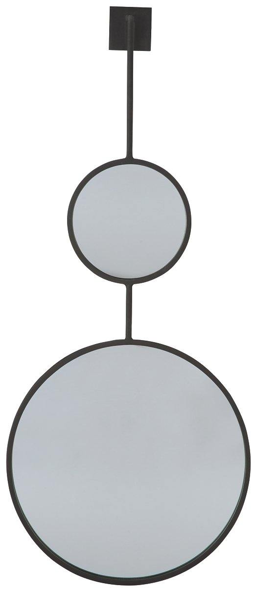 Brewer Accent Mirror A8010166 Black Contemporary Wall Mirrors By AFI - sofafair.com