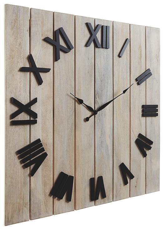 Bronson Wall Clock A8010179 Whitewash/Black Casual Wall Clocks By AFI - sofafair.com