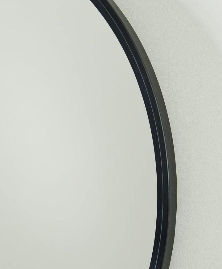 Brocky Accent Mirror A8010210 Black Contemporary Wall Mirrors By AFI - sofafair.com