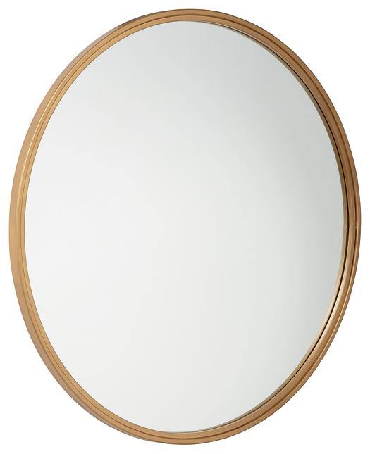 Brocky Accent Mirror A8010211 Gold Finish Contemporary Wall Mirrors By AFI - sofafair.com