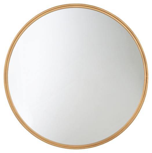 Brocky Accent Mirror A8010211 Gold Finish Contemporary Wall Mirrors By AFI - sofafair.com