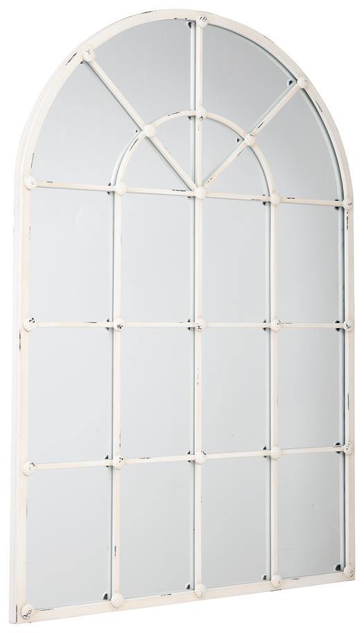 Oengus Accent Mirror A8010236 Antique White Casual Wall Mirrors By AFI - sofafair.com