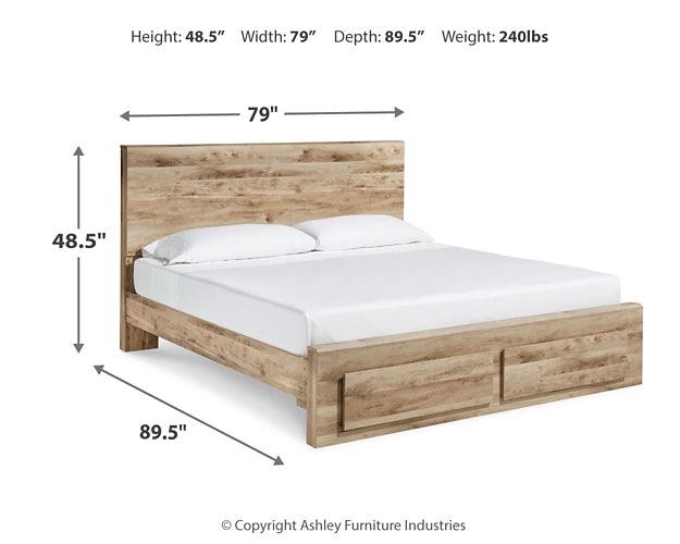 Hyanna AMP011272 Brown/Beige Contemporary Master Bed Cases By Ashley - sofafair.com