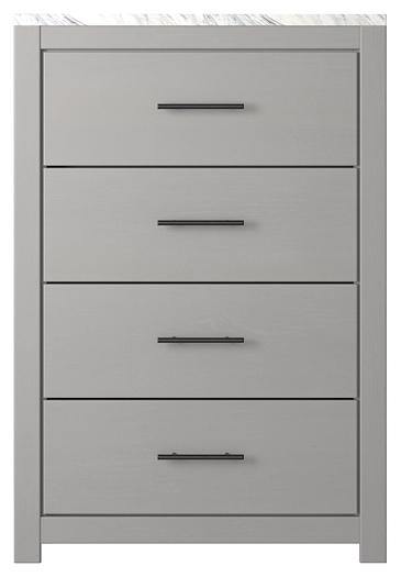 Cottonburg Chest of Drawers B1192-44 Light Gray/White Casual Master Bed Cases By AFI - sofafair.com