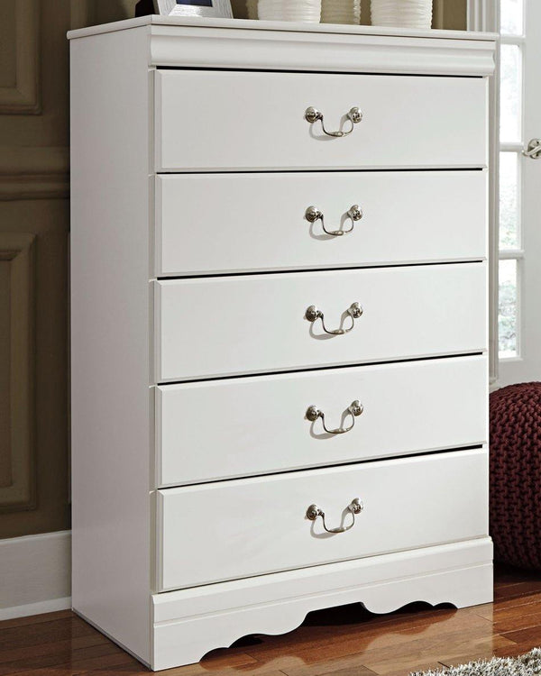 Anarasia Chest of Drawers B129-46 White Traditional Master Bed Cases By AFI - sofafair.com