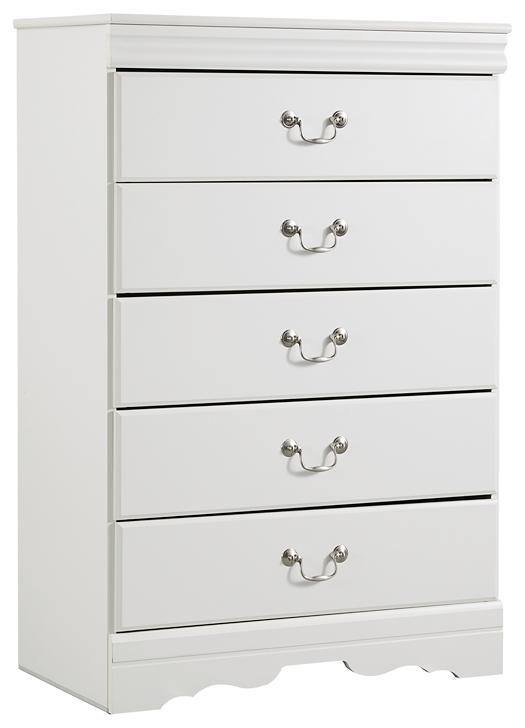 Anarasia Chest of Drawers B129-46 White Traditional Master Bed Cases By AFI - sofafair.com