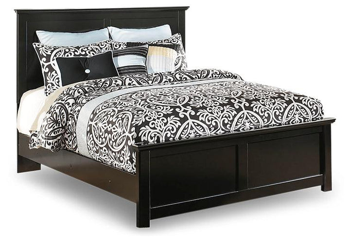 Maribel Queen Panel Bed with Dresser and Mirror B138B20 Black Casual Bedroom Package By AFI - sofafair.com