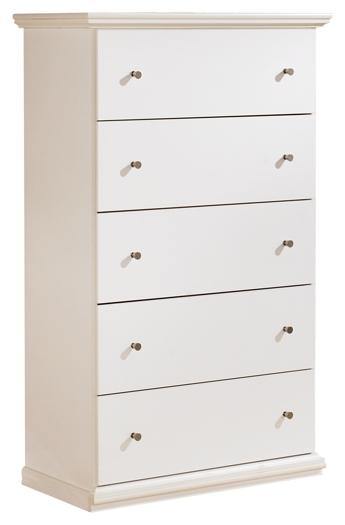 Bostwick Shoals Chest of Drawers B139-46 White Casual Master Bed Cases By AFI - sofafair.com