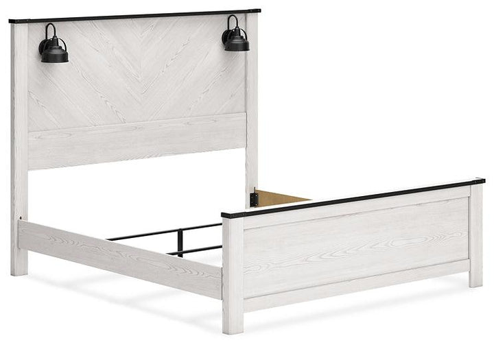 Schoenberg AMP011289 White Casual Master Beds By Ashley - sofafair.com